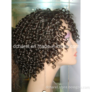 Kanekalon Synthetic Fiber Machine Made Wigs for African Women
